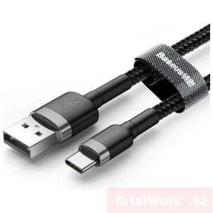 Baseus USB Type C Cable Svart